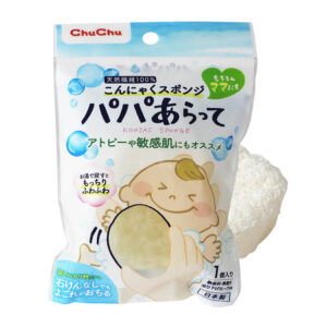 Губка-спонж для купання дитини CHU-CHU Baby, з коріння рослини Конняку