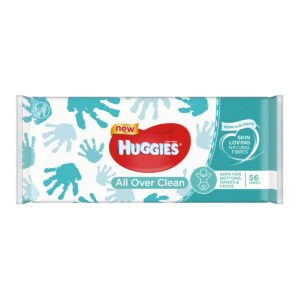Дитячі вологі серветки Huggies Over Clean, 56 шт.
