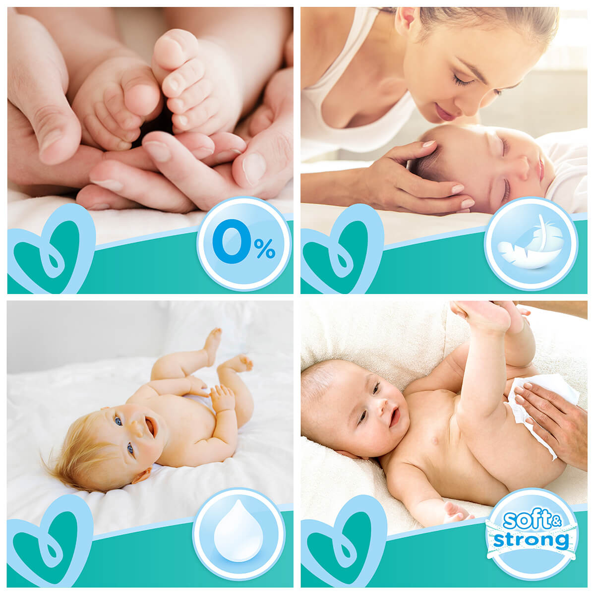 Дитячі вологі серветки Pampers Fresh Clean (4уп. ×52шт) - Зображення 4