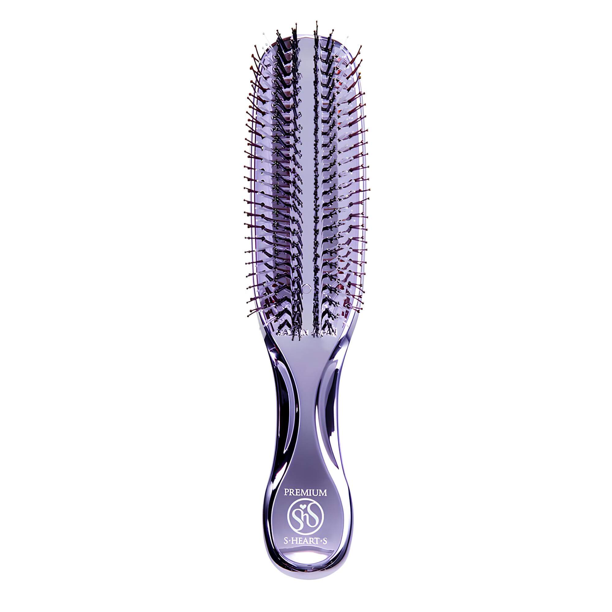Расческа для волос средней жесткости с чехлом Scalp Brush World Premium Long Purple — изображение 2