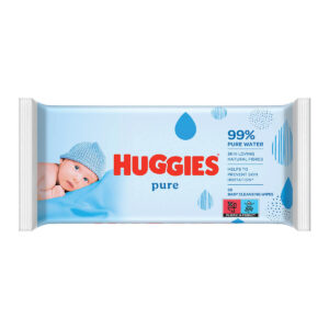 Дитячі вологі серветки Huggies Pure, 56шт.