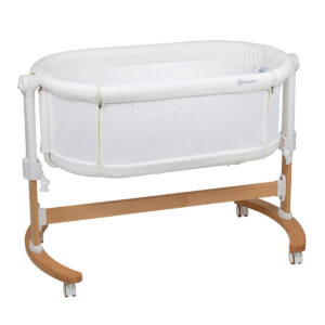 Детская кроватка-люлька 2в1 BabyGO Amila, крем, 0-6 месяцев