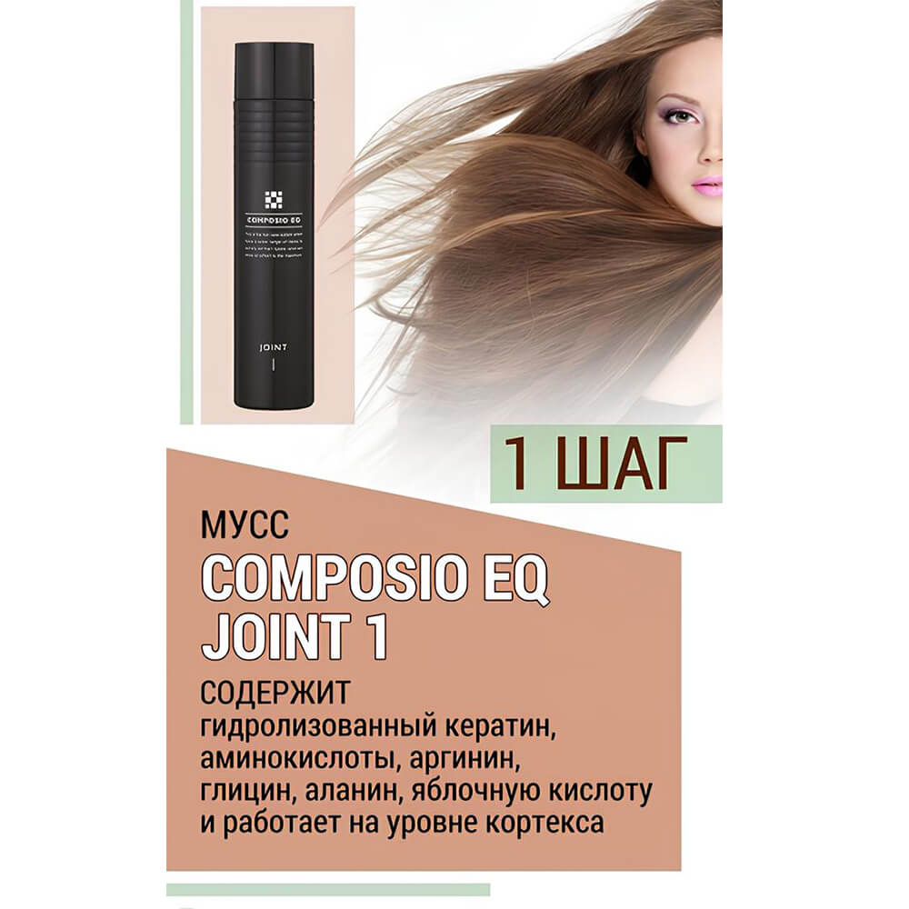 Мус для волосся Demi Composio EQ Joint 1, 200 мл - Зображення 2