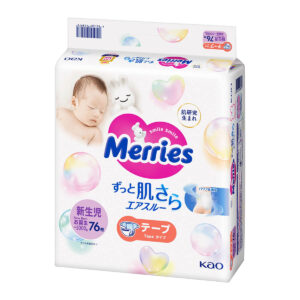 Подгузники Merries NB, 0-5 кг, 76 шт.