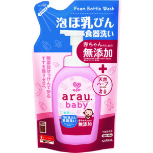 Жидкость для мытья детской посуды Arau Baby, 450 мл, запасной блок