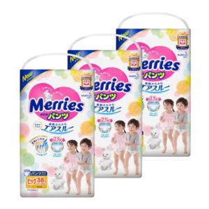 Трусики Merries Big, 12-22 кг, 38 шт. 3 упаковки