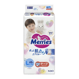 Подгузники Merries L, 9-14 кг, 48 шт.