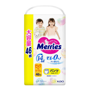 Трусики-подгузники Merries, размер Big, 12-22 кг 46 шт., увеличенная пачка