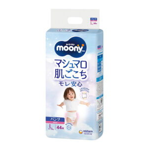 Трусики Moony L, для девочки, 9-14 кг, 44 шт.