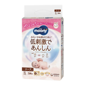 Подгузники Moony Natural S, 4-8 кг, 54 шт.