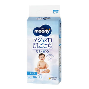Подгузники Moony L, 9-14 кг, 48 шт.