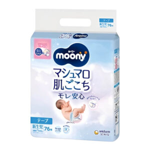 Подгузники Moony NB, 0-5 кг, 76 шт.