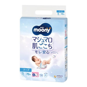 Подгузники Moony S, 4-8 кг, 70 шт.