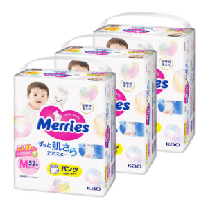 Трусики Merries, M, 6-11 кг, 52 шт. 3 упаковки