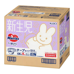 Подгузники Baby Diapers Merries, NB, 0-5 кг, 72 шт. 2 упаковки