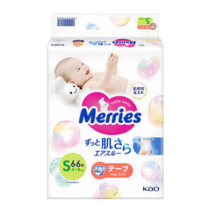 Подгузники Baby Diapers Merries, S, 4-8 кг, 66 шт.