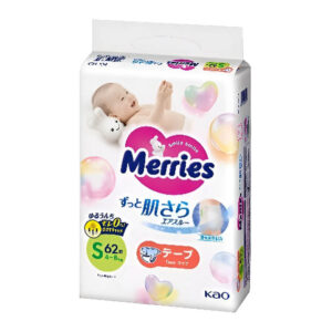 Подгузники Merries S, 4-8 кг, 62 шт.