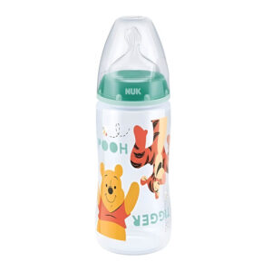 Пластиковая детская бутылочка First Choice Winnie Pooh, NUK, от 0 до 6 месяцев, размер соски M, 300 мл