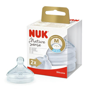 Антиколиковая соска Nuk Nature Sense, М, 6-18 месяцев, 2 шт.