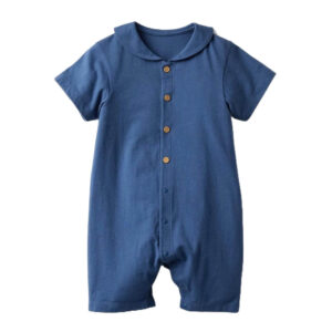 Детский комбинезон с воротником, UNIQLO, синий, 80 см