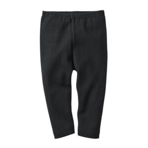 Детские леггинсы в рубчик UNIQLO, черные, 80см