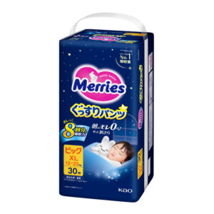 Ночные трусики-подгузники Merries, XL, 12-22кг, 30 шт.