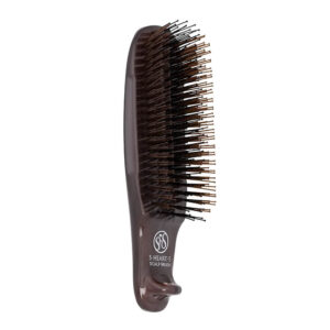 Японський масажний гребінець S-HEART-S Scalp Brush Com Hard Dark Brown