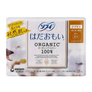 Гигиенические прокладки Unicharm Sofy Hadaomoi Organic Cotton 23 см, 16 шт (без крылышек)