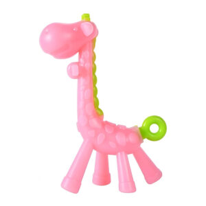 Прорезыватель для зубов Giraffe Teether, Edison Mama, розовый