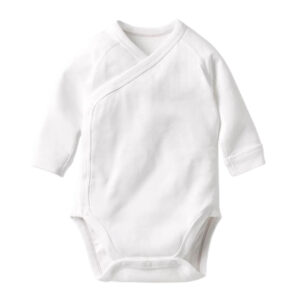 Мягкий хлопковый боди с застежкой спереди, UNIQLO, белый