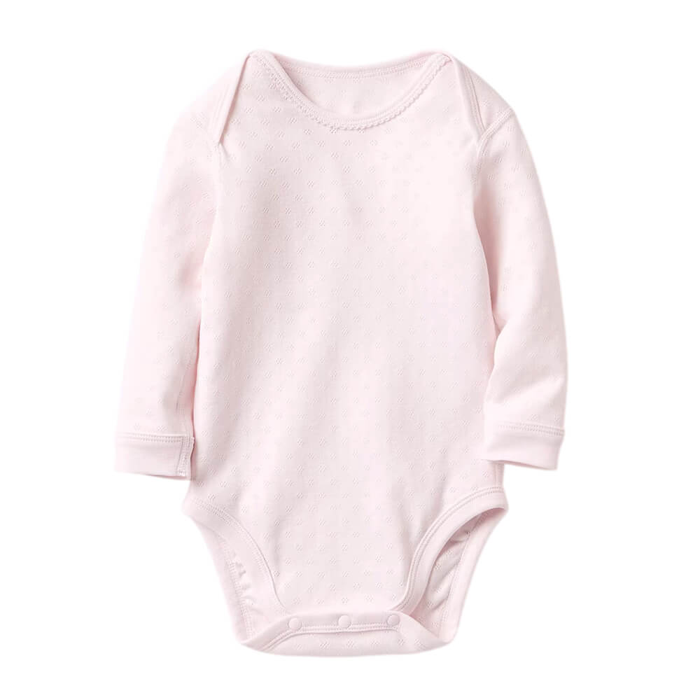 Боди для малышей, UNIQLO, сетчатый трикотаж, розовое, 90 см